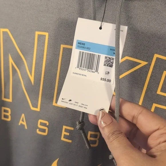 Nike Therma Fit Gray Hoodie Size Medium New with tags - Picture 2 of 11